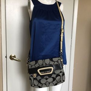 COACH Bonnie Signature Fold-over Crossbody Bag